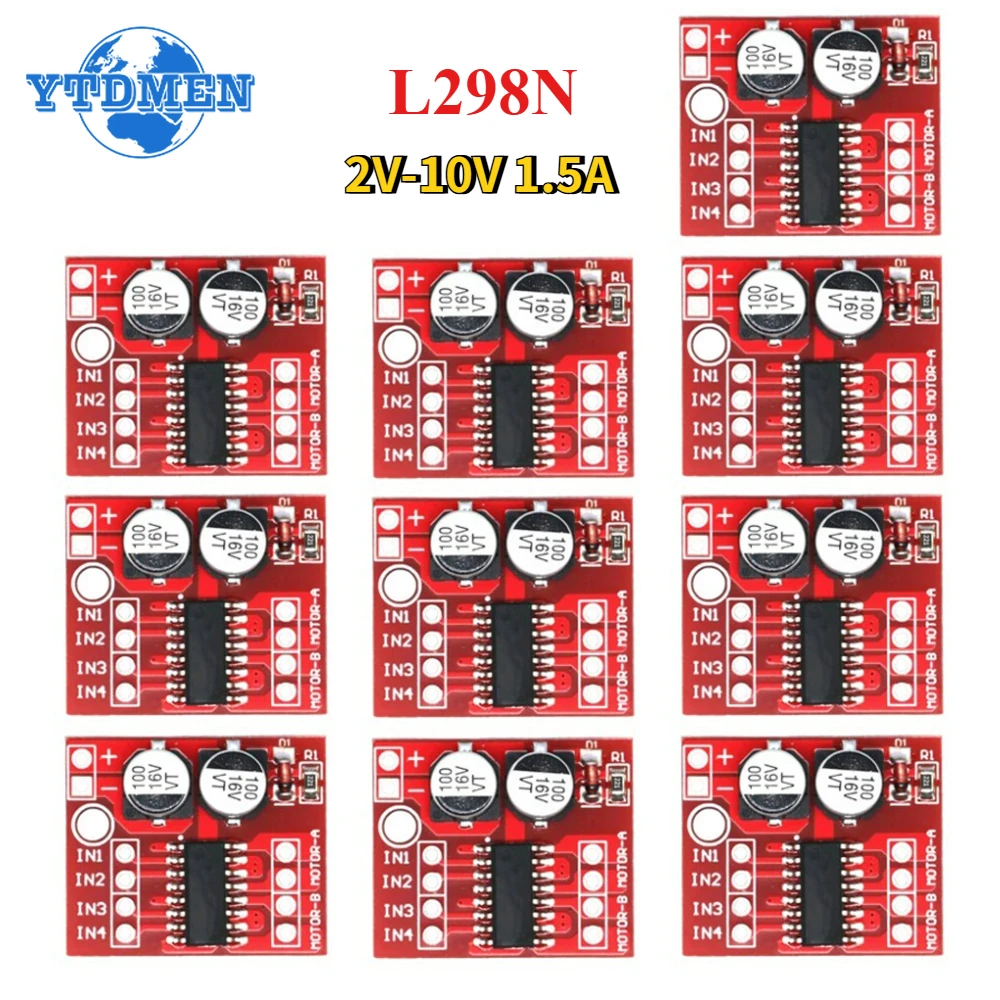 L298N Motor Driver - 1/5/10pcs MX1508 DC 모터 드라이버 모듈