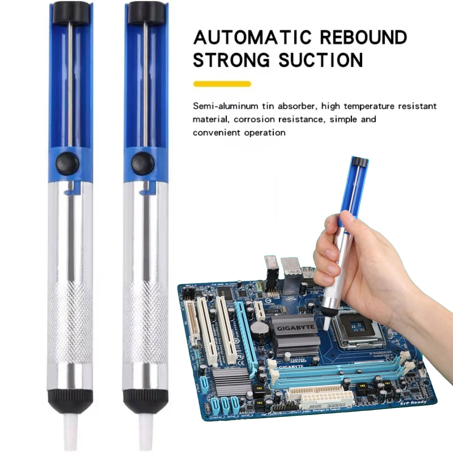 Desoldering Pump Solder - 알루미늄 금속 납땜 제거 펌프 흡입식