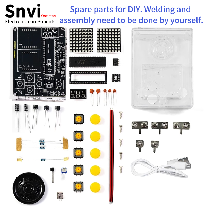 Diy Electronics Learning Kit - Snvi DIY 픽셀 게임 콘솔 키트