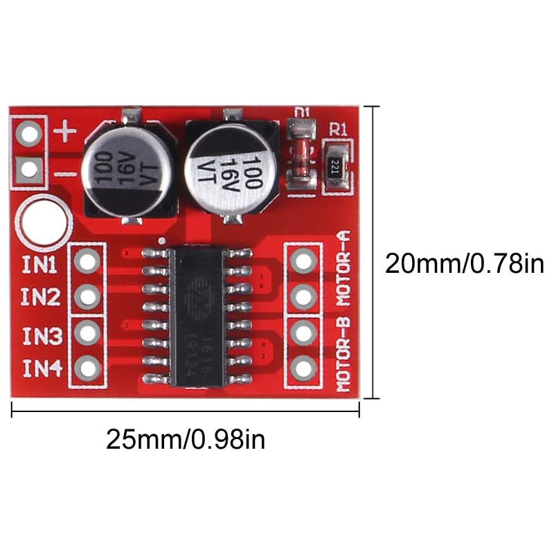 4/10개 MX1508 DC 모터 드라이버 모듈 2V- - L298N Motor Driver 리뷰 및 가격