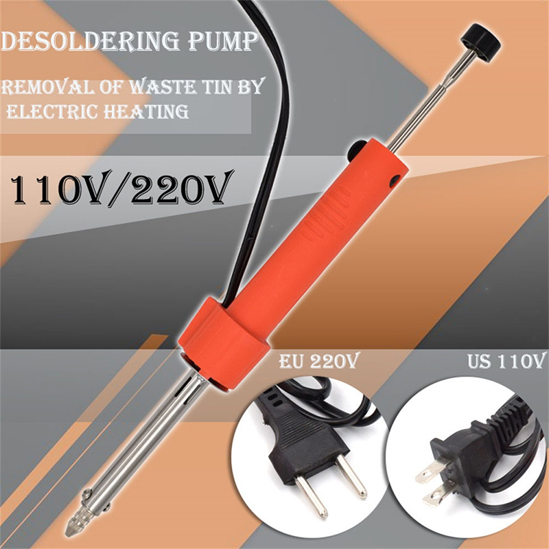 1Pc 전기열 진공 납땜 흡입기 110-220V EU  - Desoldering Pump Solder 리뷰 및 가격