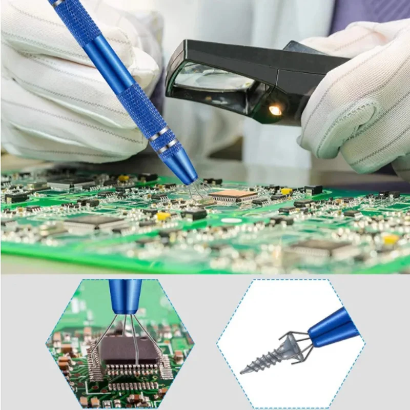 4 클로 전자 부품 그래버 IC 추출기 픽업 BGA 칩 - Ic Chip Puller 리뷰 및 가격
