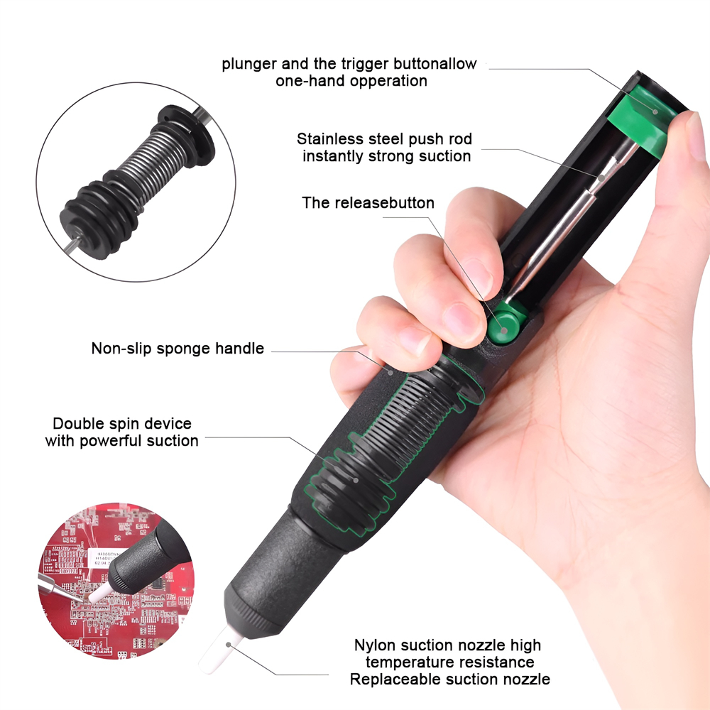 금속 디 솔더링 펌프 흡입 주석 총 납땜 빨판 펜 제거 - Desoldering Pump Solder 리뷰 및 가격