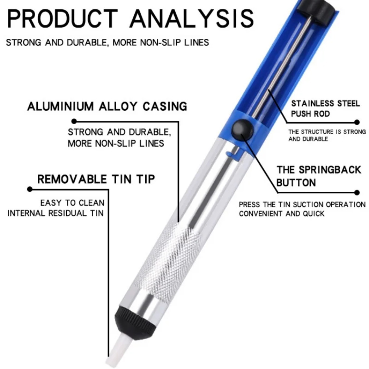 알루미늄 금속 납땜 제거 펌프 흡입식 주석 건 납땜 흡 - Desoldering Pump Solder 리뷰 및 가격
