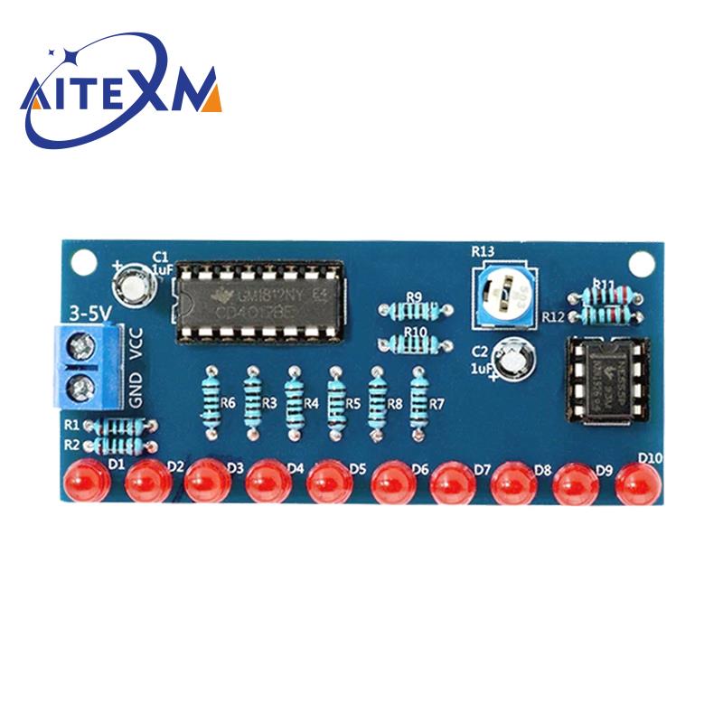 스마트 전자 키트 Ne555 + CD4017 빛 물 흐 - Diy Electronics Learning Kit 리뷰 및 가격