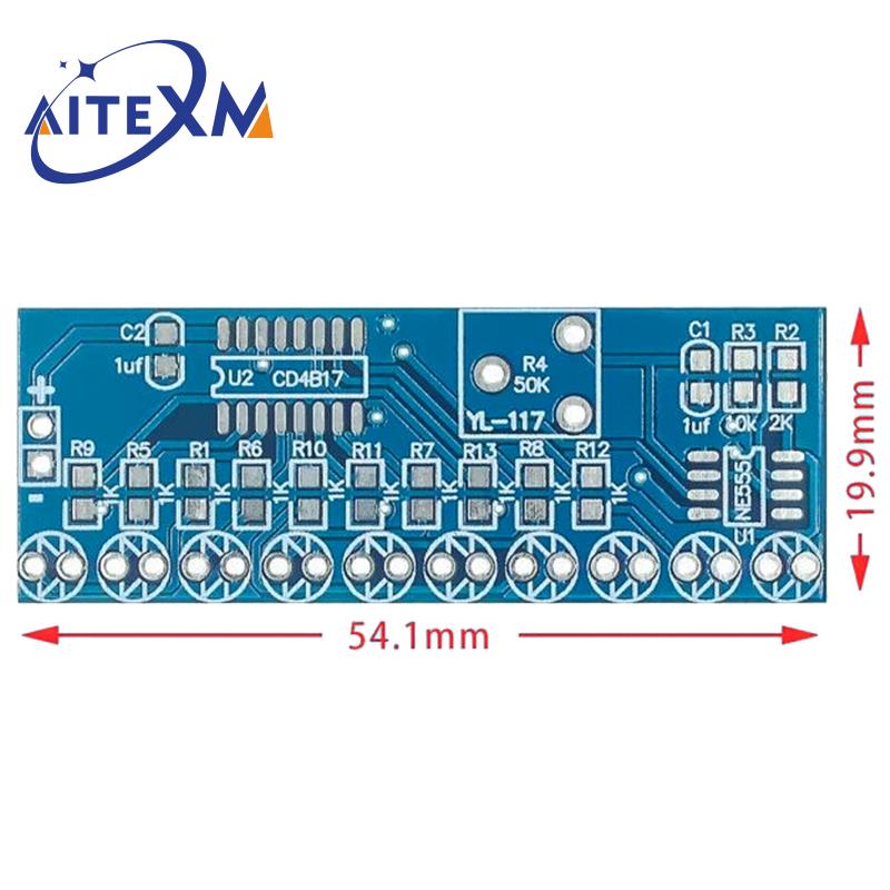 스마트 전자 키트 Ne555 + CD4017 빛 물 흐 - Diy Electronics Learning Kit 리뷰 및 가격