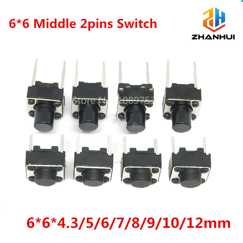 20/50/100Pcs 6x6mm 마이크로 촉각 스위치 - Arduino Diy Electronics 리뷰 및 가격