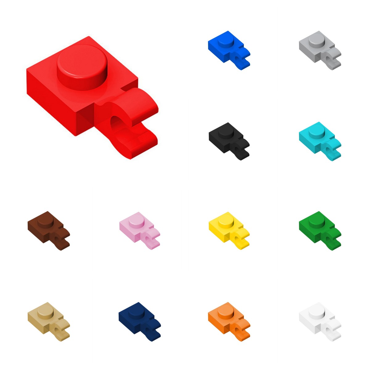 50개 61252 6019 개조 1 x 1 U 클립 브 - Diy Lego Electronics 리뷰 및 가격