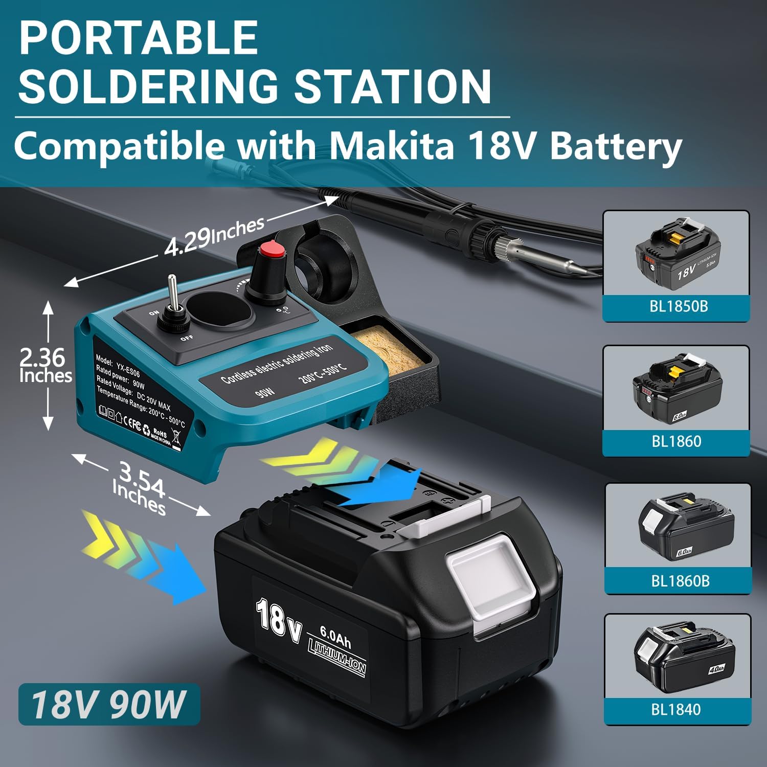 마키타 18V LXT 배터리용 90W LED 디지털 무 - Diy Electronics Tool Kit 리뷰 및 가격
