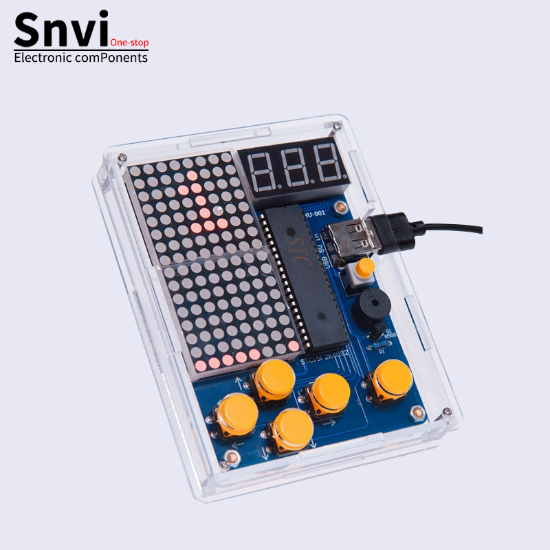 Snvi DIY 픽셀 게임 콘솔 키트 51 MCU 테트 - Diy Electronics Learning Kit 리뷰 및 가격
