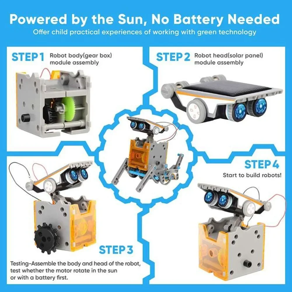 13 in 1 태양열 구동 로봇 과학 키트 DIY 빌딩 - Diy Electronics Tool Kit 리뷰 및 가격
