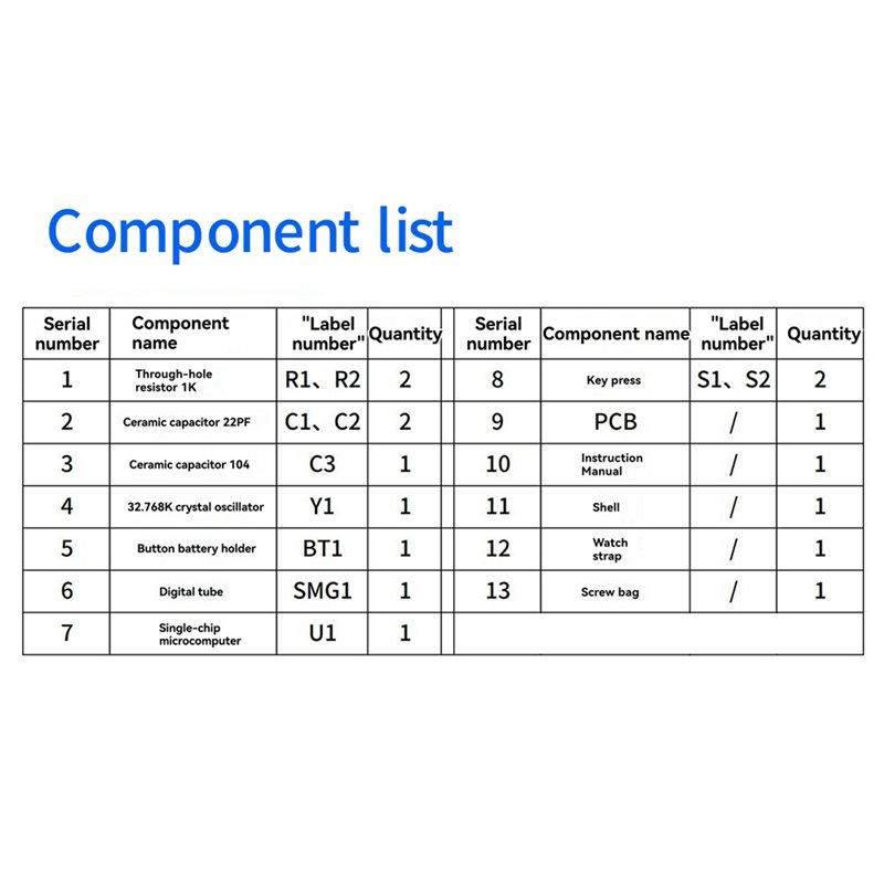 2X DIY 시계 LED 시계 전자 키트 0.28인치  - Diy Electronics Learning Kit 리뷰 및 가격